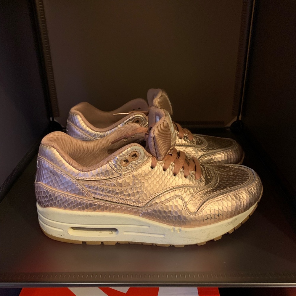COPY - Rare Nike Air Max 1 Premium in Python Rose Gold